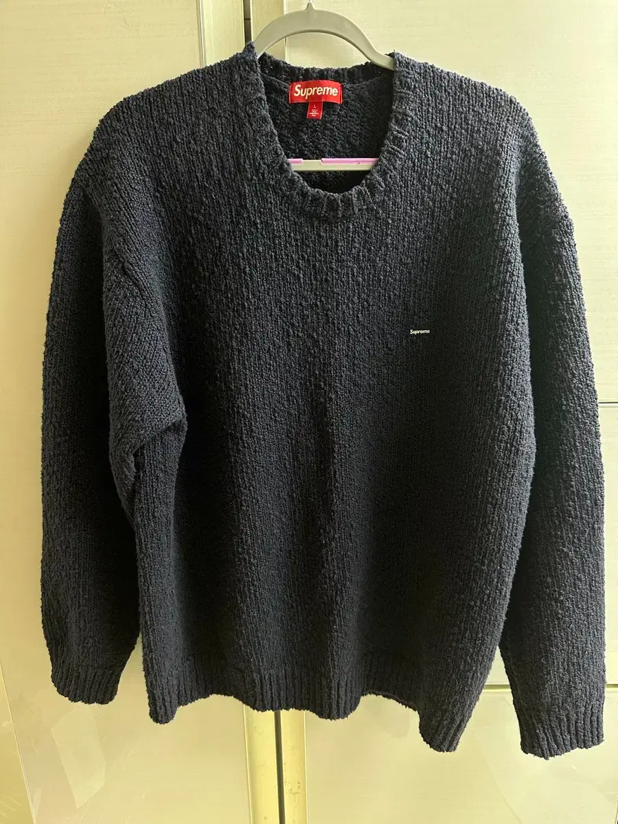 L Supreme Contrast Logo Sweater ブラック L Supreme】☆Contrast